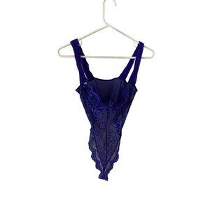 Victtoria Secet GOLD LABEL Y2K Sheer Lace Lingerie Body Suit - 36C